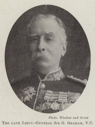 Nieżyjący generał porucznik Sir G Graham, VC autorstwa English Photographer