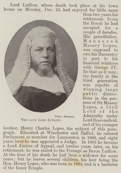 Nieżyjący Lord Ludlow autorstwa English Photographer