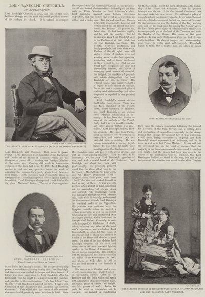 Nieżyjący już lord Randolph Churchill autorstwa English Photographer