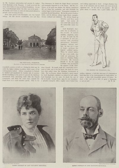 Nieżyjący już lord Randolph Churchill autorstwa English Photographer