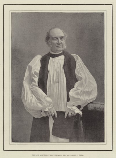 Nieżyjący już bp William Thomson, DD, arcybiskup Yorku autorstwa English Photographer