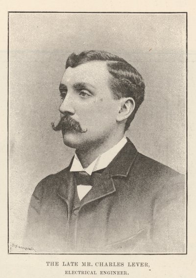Nieżyjący już pan Charles Lever, inżynier elektryk autorstwa English Photographer