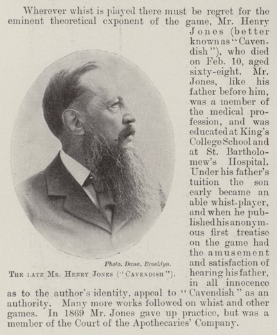Nieżyjący pan Henry Jones (Cavendish) autorstwa English Photographer