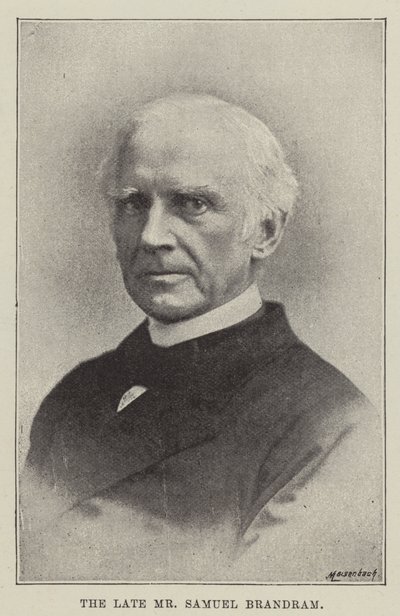 Nieżyjący już pan Samuel Brandram autorstwa English Photographer