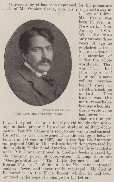 Nieżyjący już pan Stephen Crane autorstwa English Photographer