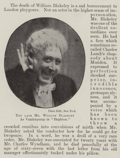 Nieżyjący już pan William Blakeley jako Vanderpump w Brighton autorstwa English Photographer