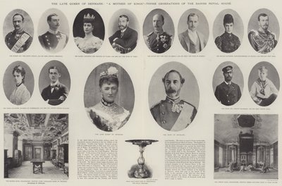 Nieżyjąca Królowa Danii, Matka Królów, Trzy Pokolenia Duńskiego Domu Królewskiego autorstwa English Photographer