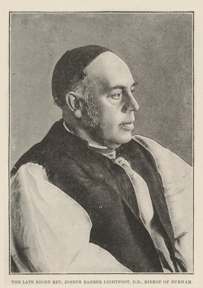 Nieżyjący wielebny Joseph Barber Lightfoot, DD, biskup Durham autorstwa English Photographer
