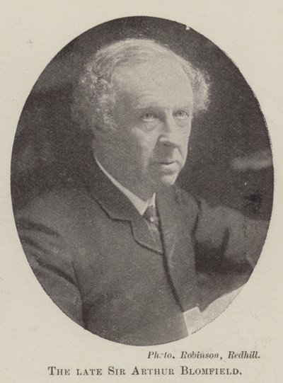 Nieżyjący już Sir Arthur Blomfield autorstwa English Photographer