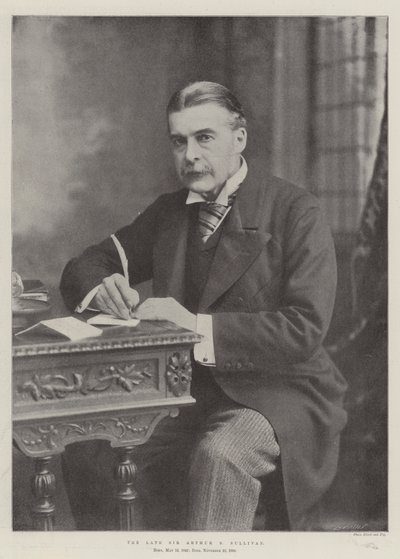 Nieżyjący Sir Arthur S Sullivan autorstwa English Photographer