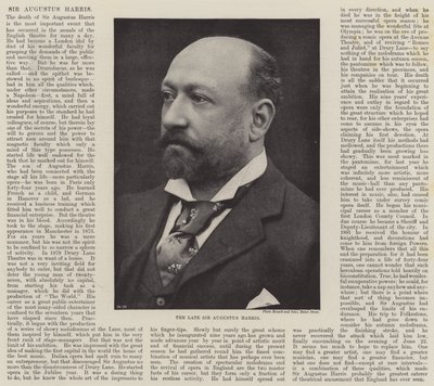 Nieżyjący już Sir Augustus Harris autorstwa English Photographer