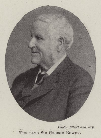 Nieżyjący sir George Bowen autorstwa English Photographer