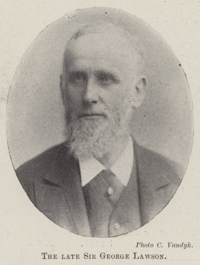 Nieżyjący Sir George Lawson autorstwa English Photographer