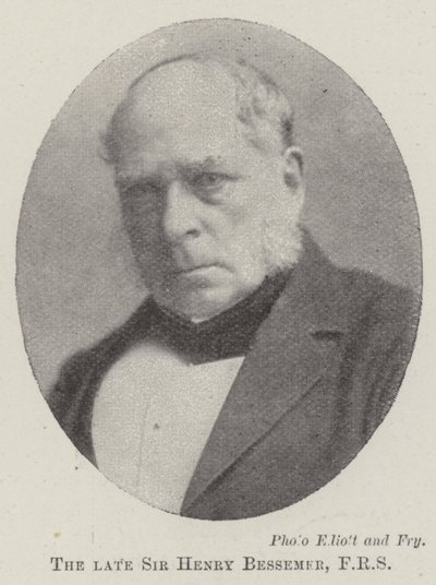 Nieżyjący już Sir Henry Bessemer, FRS autorstwa English Photographer