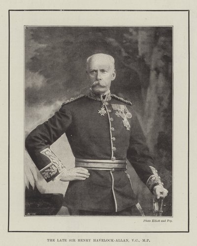 Nieżyjący już Sir Henry Havelock-Allan, VC, MP autorstwa English Photographer