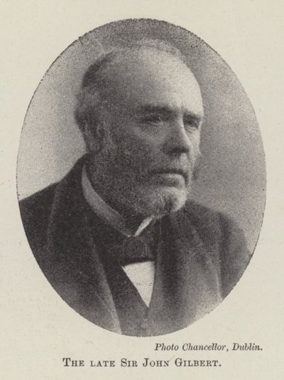 Nieżyjący sir John Gilbert autorstwa English Photographer