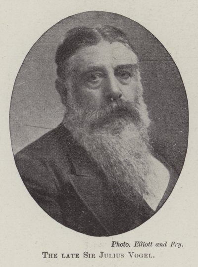 Nieżyjący już Sir Julius Vogel autorstwa English Photographer