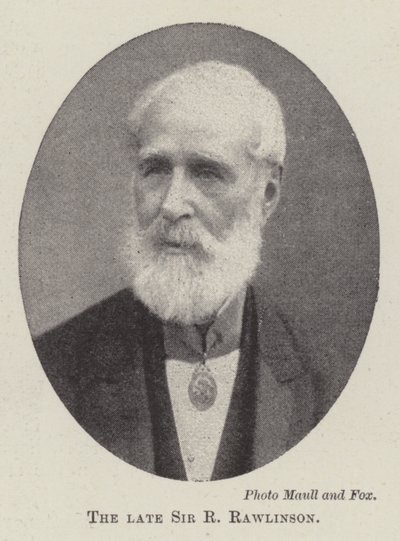 Nieżyjący sir R. Rawlinson autorstwa English Photographer
