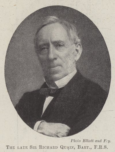 Nieżyjący już Sir Richard Quain, Baronet, FRS autorstwa English Photographer