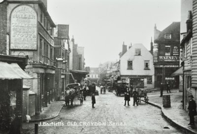 Three Tuns Old Kings Head, Surrey Street, Croydon: widok ogólny, 1885 autorstwa English Photographer
