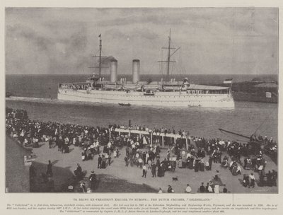 Aby sprowadzić byłego prezydenta Krugera do Europy, holenderski Cruiser, Gelderland autorstwa English Photographer