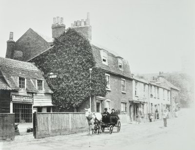 Tottenham Lane, Hornsey: elewacje frontowe, ok. 1890 autorstwa English Photographer