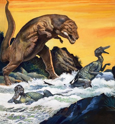 Tyrannosaurus Rex, z filmu "W poszukiwaniu dinozaurów autorstwa English Photographer