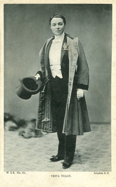 Vesta Tilley (zdjęcie czarno-białe) autorstwa English Photographer
