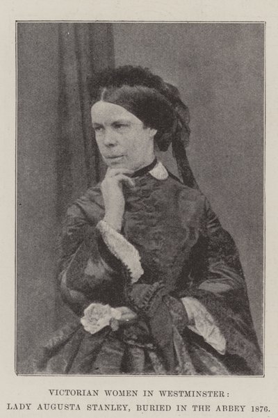 Wiktoriańskie kobiety w Westminsterze, Lady Augusta Stanley, pochowana w opactwie 1876 autorstwa English Photographer