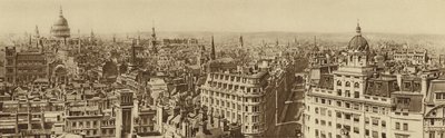 Widok na Londyn ze szczytu Monumentu autorstwa English Photographer