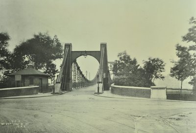 Widok na Stary Most Lambeth, 1897 autorstwa English Photographer
