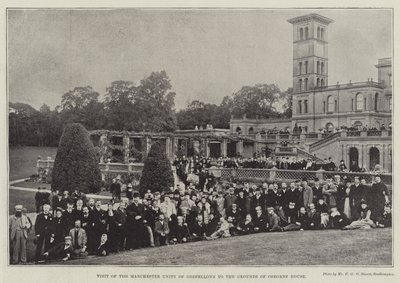 Wizyta Manchester Unity of Oddfellows na terenie Osborne House autorstwa English Photographer