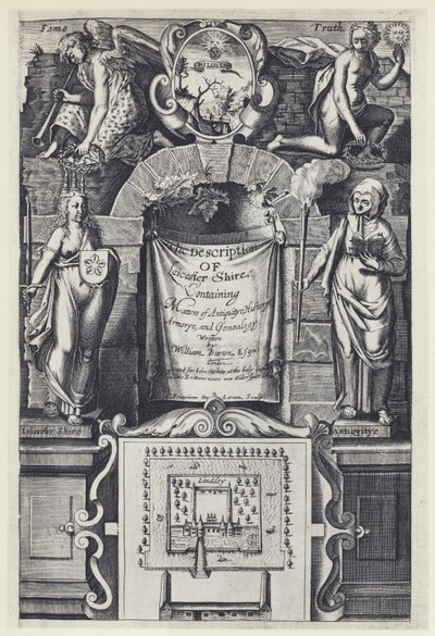 W Burton, Opis Leicester Shire, I White 1622 (zdjęcie czarno-białe) autorstwa English Photographer