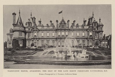 Waddesdon Manor, Aylesbury, siedziba zmarłego barona Ferdinanda Rothschilda, posła autorstwa English Photographer