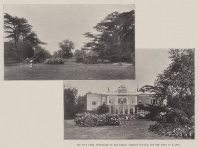 Walpole Park, zakupiony przez Radę Dzielnicy Ealing dla Miasta Ealing autorstwa English Photographer