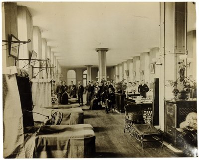 Oddział w szpitalu św. Tomasza w Londynie, ok. 1890 r. autorstwa English Photographer