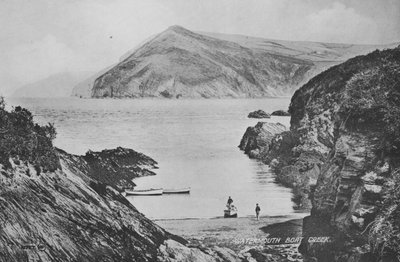 Watermouth Boat Creek (zdjęcie czarno-białe) autorstwa English Photographer