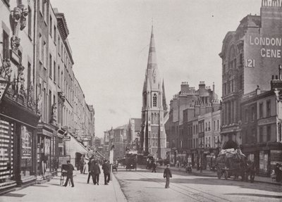 Westminster Bridge Road, z Christ Church autorstwa English Photographer