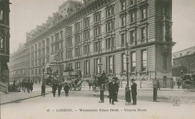 Westminster Palace Hotel, Victoria Street, Londyn autorstwa English Photographer