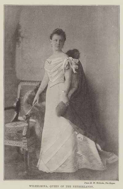 Wilhelmina, królowa Holandii autorstwa English Photographer