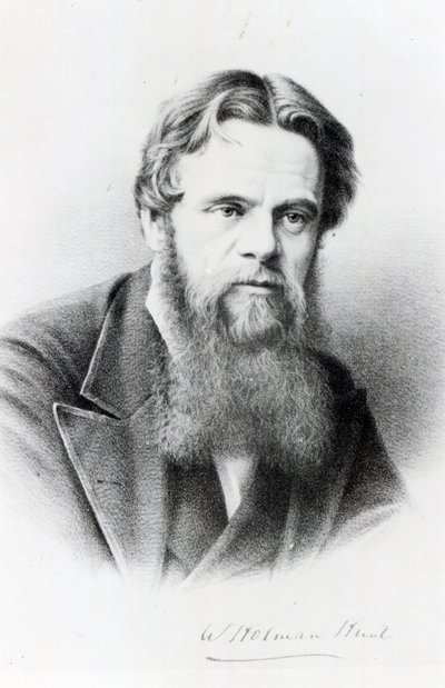 William Holman Hunt, graviūra po nuotrauka, apie 1865 m. poli autorstwa English Photographer