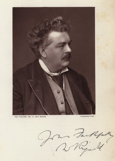 William Rignold (zdjęcie czarno-białe) autorstwa English Photographer