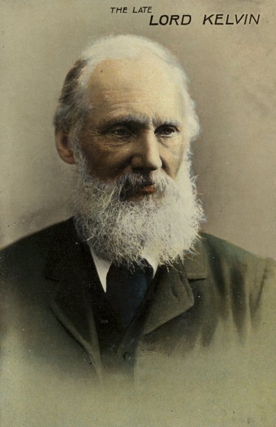 William Thomson, 1. baron Kelvin (1824-1907), brytyjski fizyk i inżynier (zdjęcie kolorowe) autorstwa English Photographer