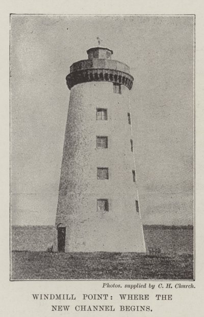 Windmill Point, gdzie zaczyna się Nowy Kanał autorstwa English Photographer