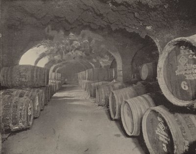 Krypty na wino (zdjęcie czarno-białe) autorstwa English Photographer