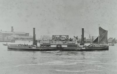 Prom Woolwich: prom na rzece, 1896 autorstwa English Photographer
