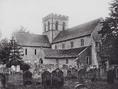 Worthing: Broadwater Church (zdjęcie czarno-białe) autorstwa English Photographer