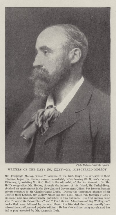 Writers of the Day, Fitzgerald Molloy autorstwa English Photographer