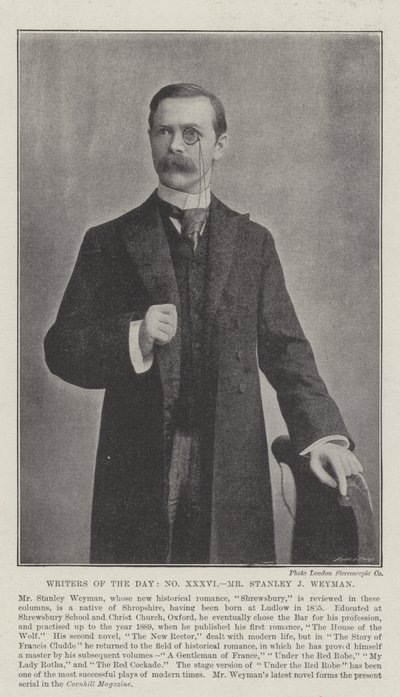 Writers of the Day, Pan Stanley J Weyman autorstwa English Photographer