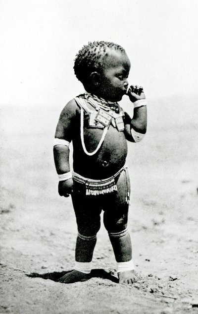 Dziewczyna Zulu Ssie Pierwszy Palec autorstwa English Photographer